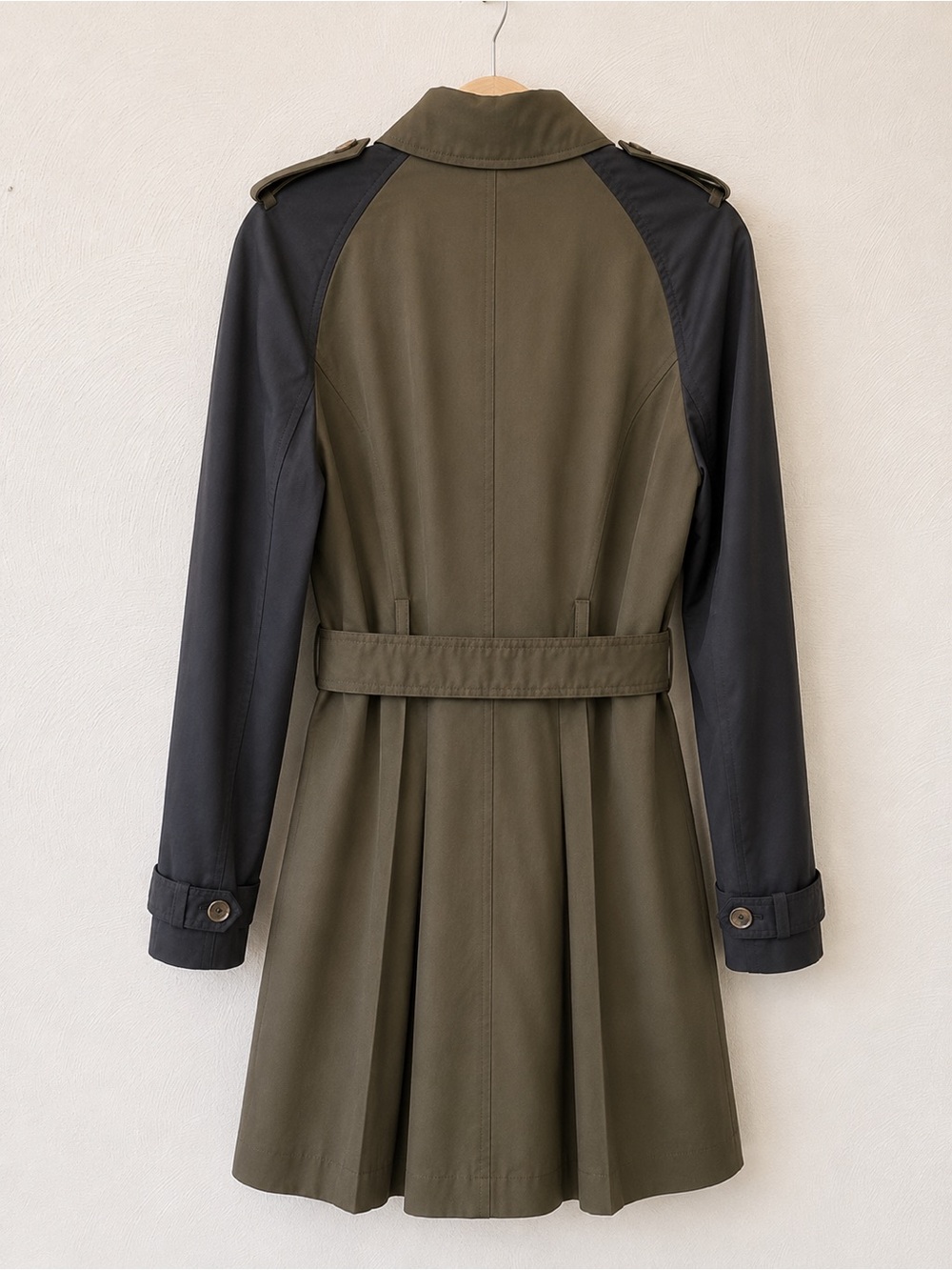 Altuzarra for Target 20th Anniversary Olive Green Double Breasted Trench Coat M - Picture 3 of 5